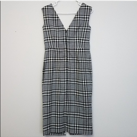 Veronica Beard Lark plaid button dress Sz 4 - Picture 7 of 10